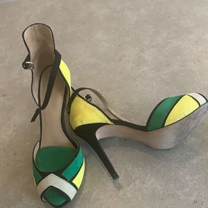 Zara colourful heels size 9